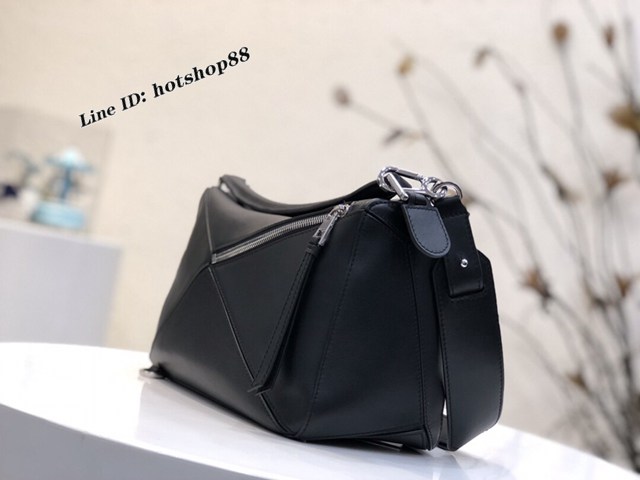 Loewe專櫃羅意威女款Puzzle系列中號拼色純色手提手拎單肩斜挎包 10171 lyw1295